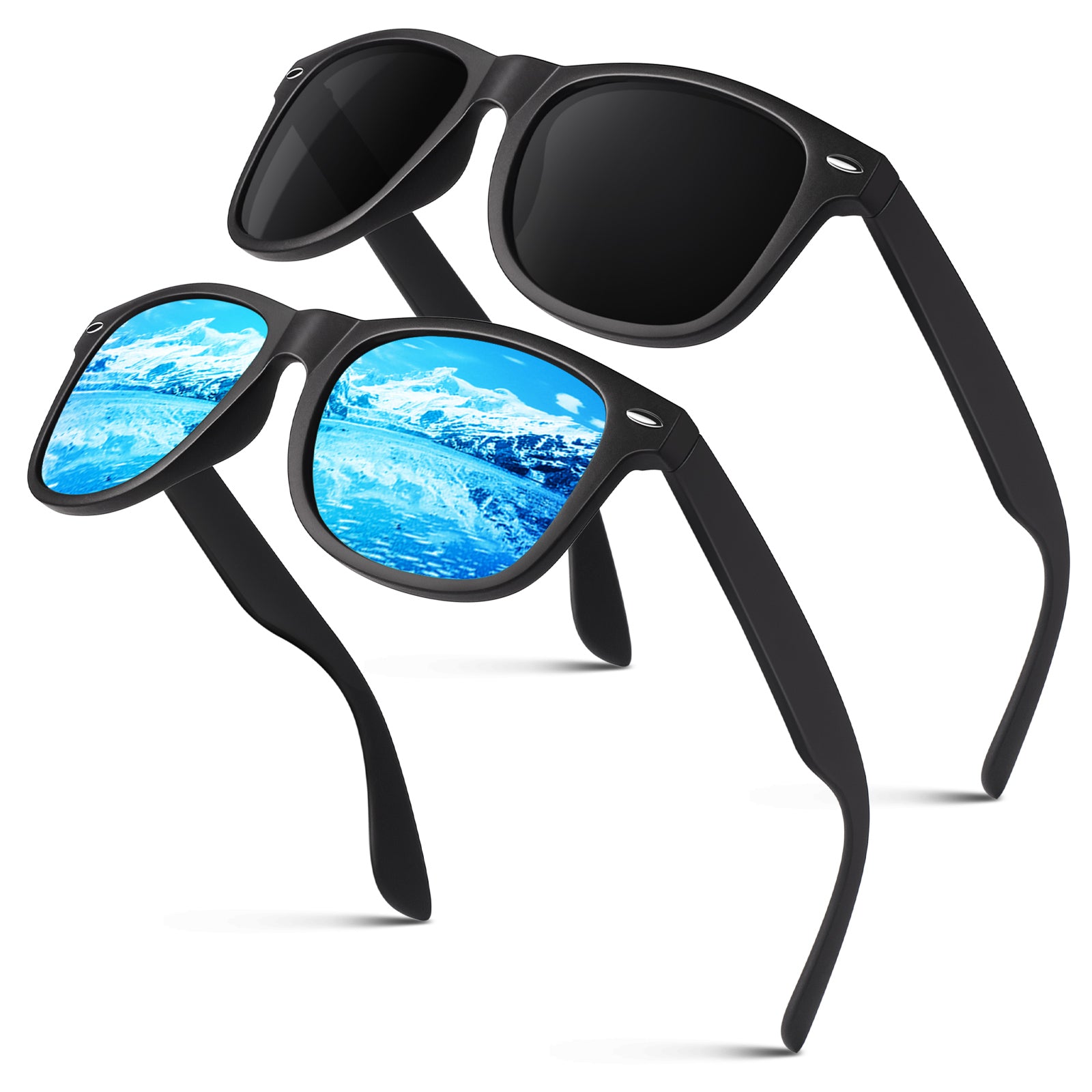 Retro Classic Wayfarer Style Polarized Sunglasses for Men