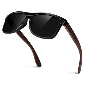 Classic Wayfarer Walnut Wood Sunglasses MJ1707