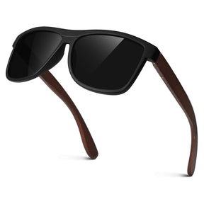 Classic Wayfarer Walnut Wood Sunglasses MJ1707