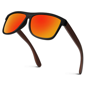 Classic Wayfarer Walnut Wood Sunglasses MJ1707