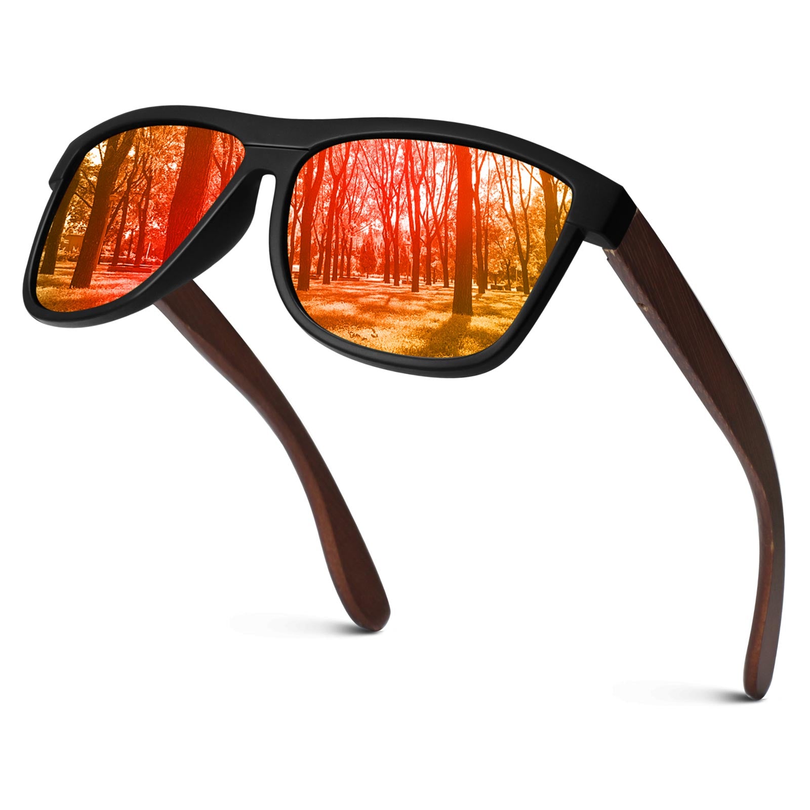 Classic Wayfarer Walnut Wood Sunglasses MJ1707