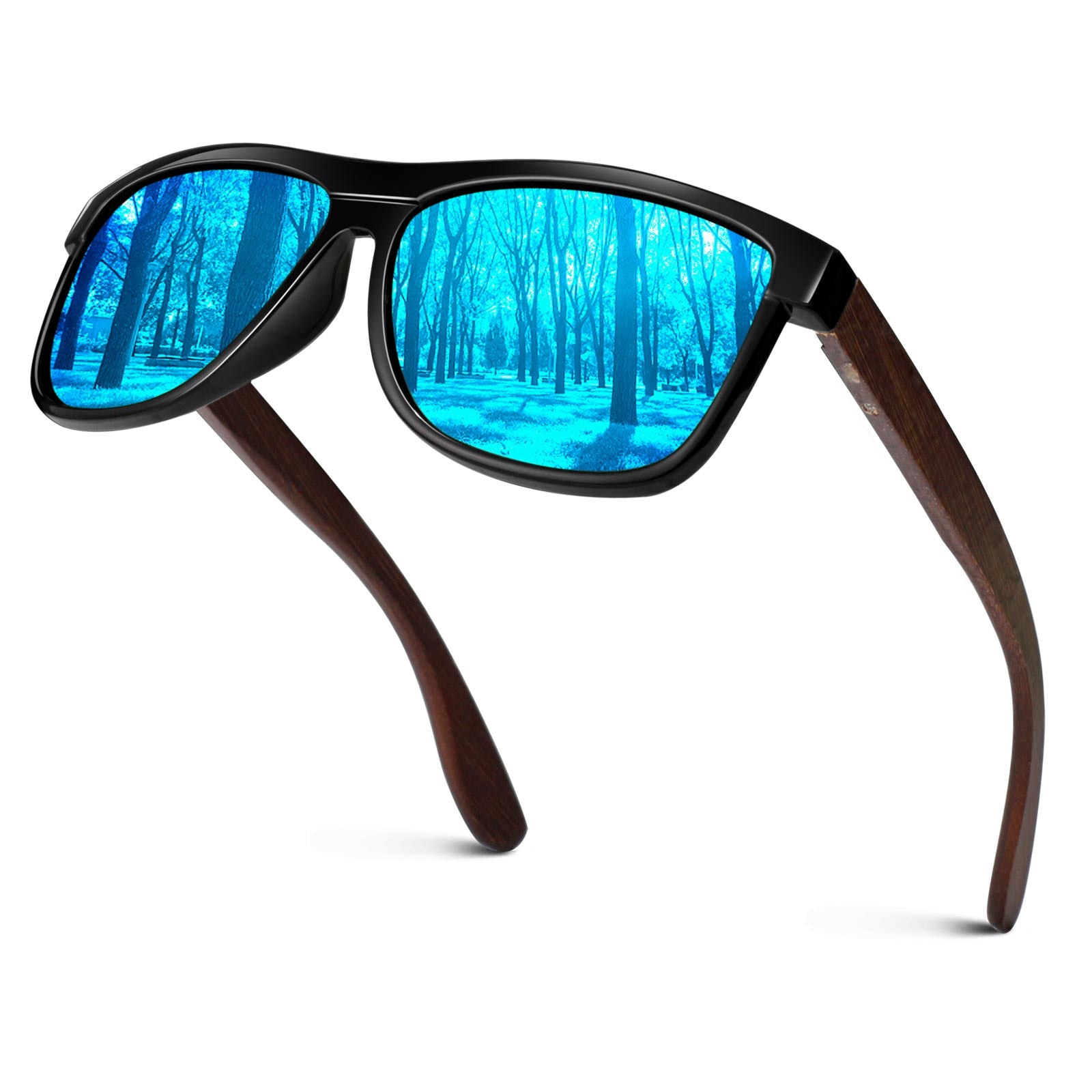 Classic Wayfarer Walnut Wood Sunglasses MJ1707