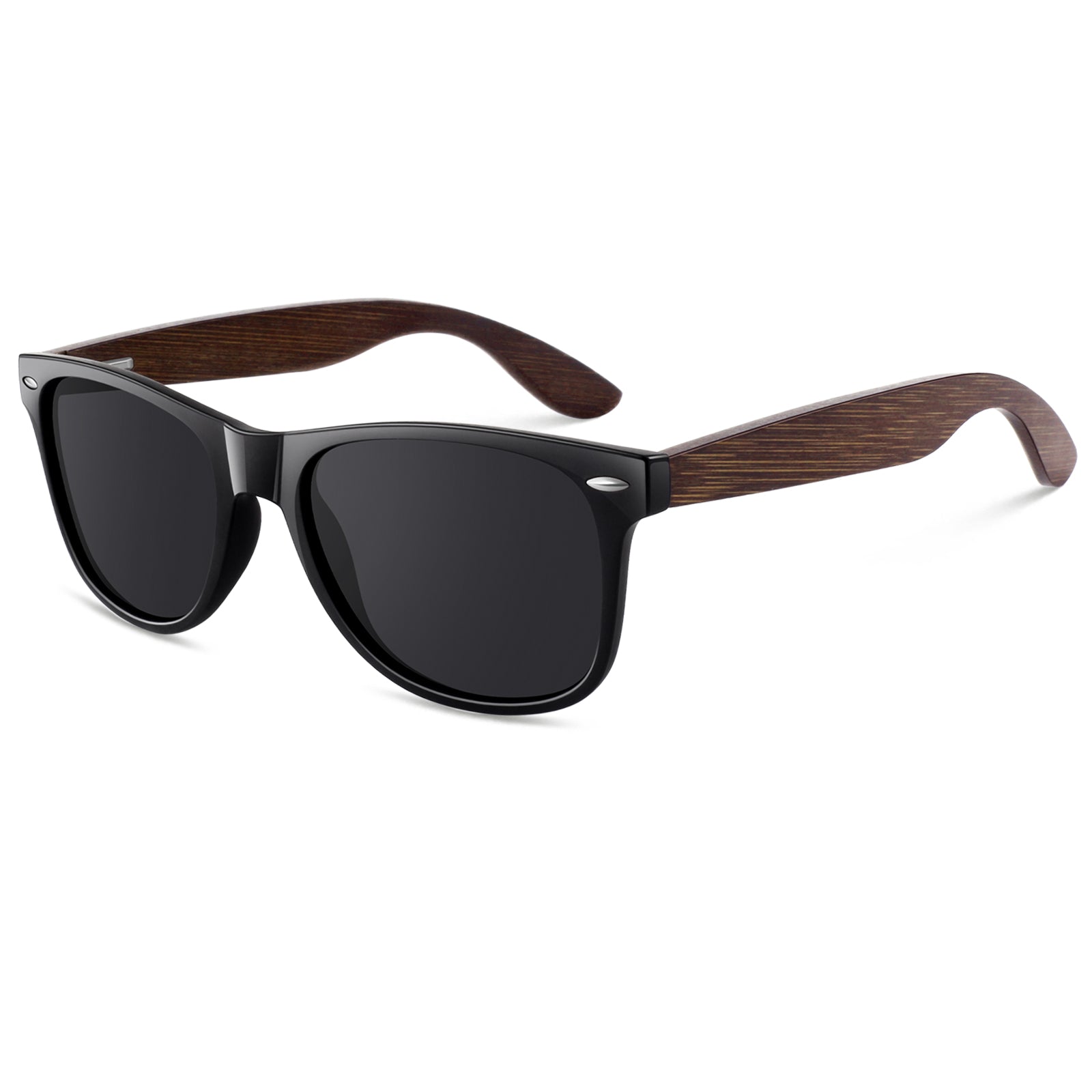 Classic Wayfarer Walnut Wood Sunglasses MJ1708