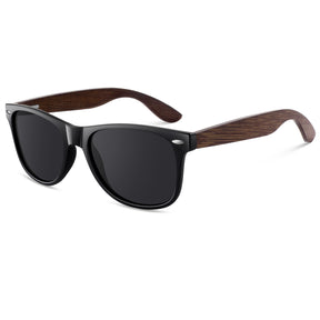 Classic Wayfarer Walnut Wood Sunglasses MJ1708