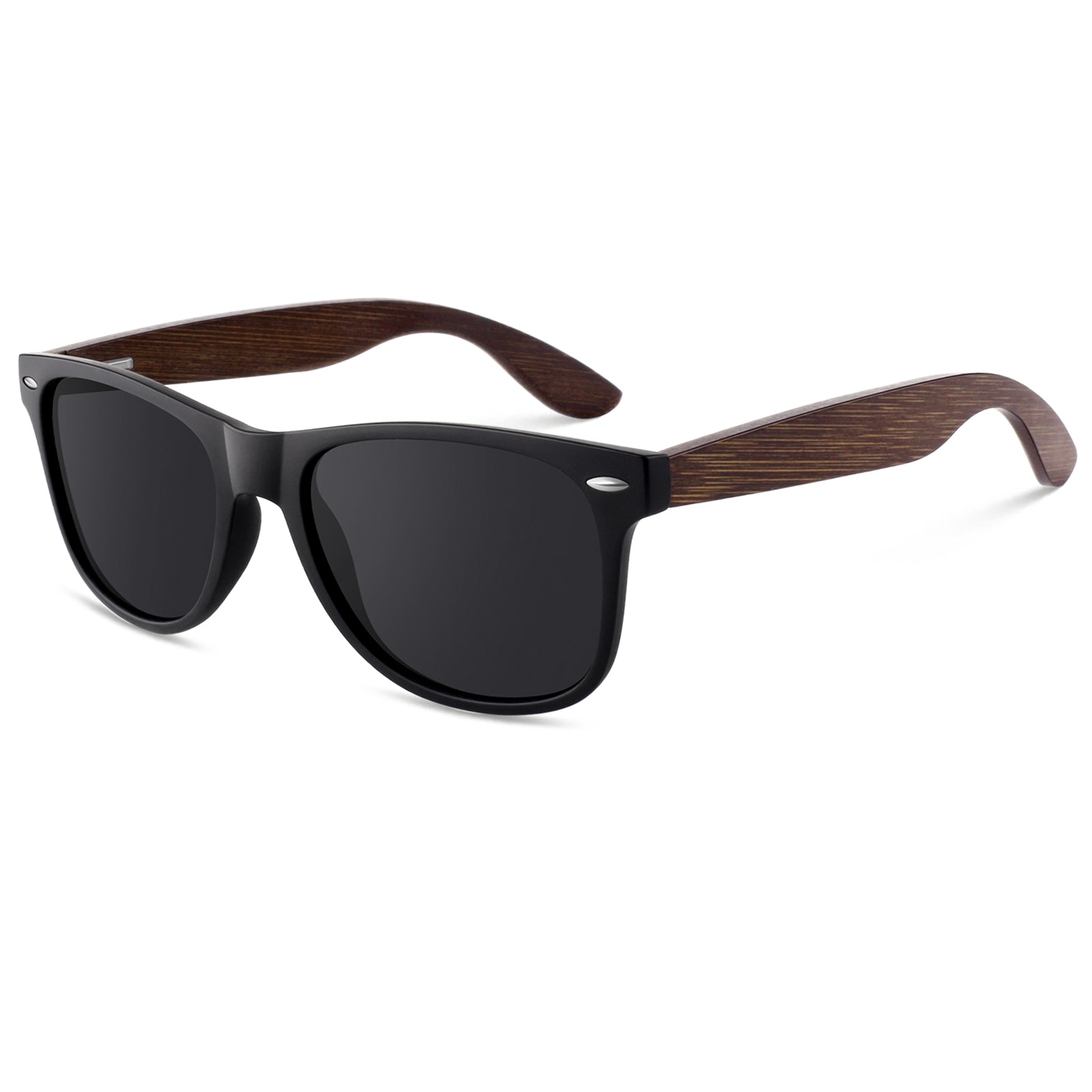 Classic Wayfarer Walnut Wood Sunglasses MJ1708