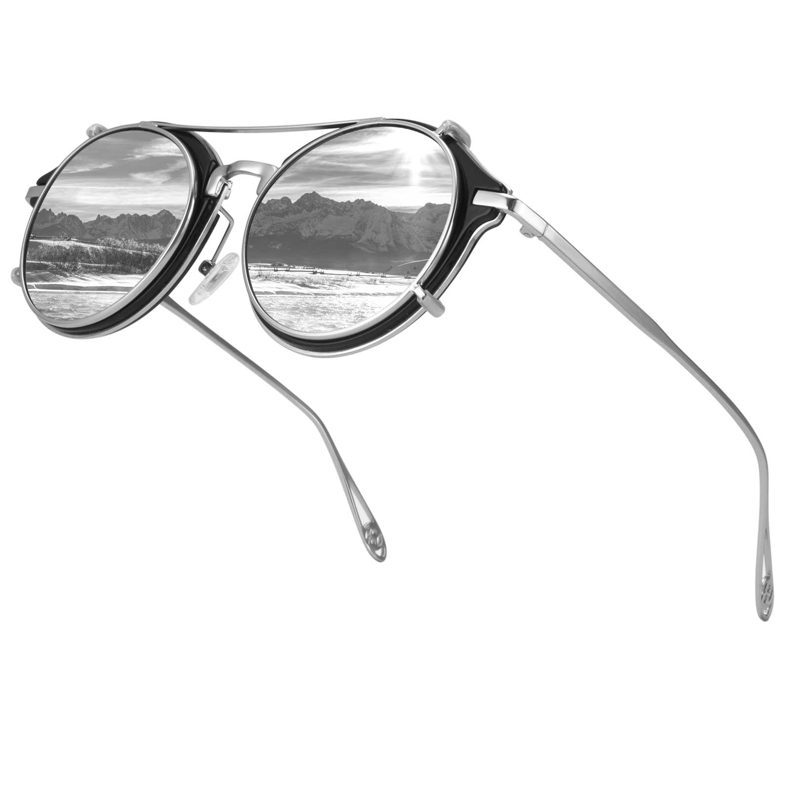 Round Steampunk Sunglasses MJ576