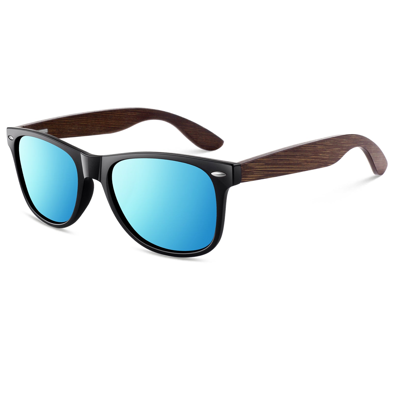 Classic Wayfarer Walnut Wood Sunglasses MJ1708