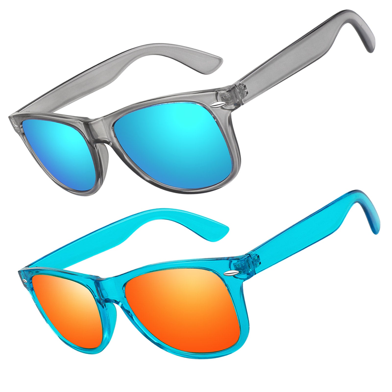 Wayfarer Brightly Colored Beach Polarized Sunglasses for men women