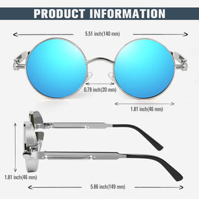 Round Steampunk Sunglasses MJ372